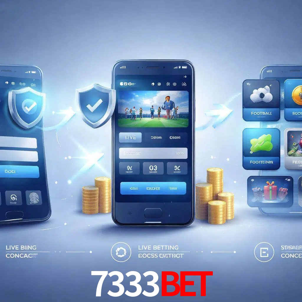 Pasos de acceso a la app 7333BET en pantalla de teléfono móvil